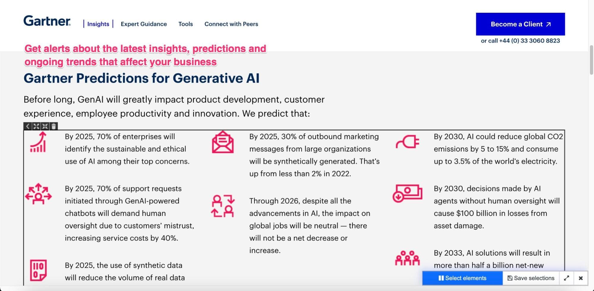 Tracking trends and new research areas