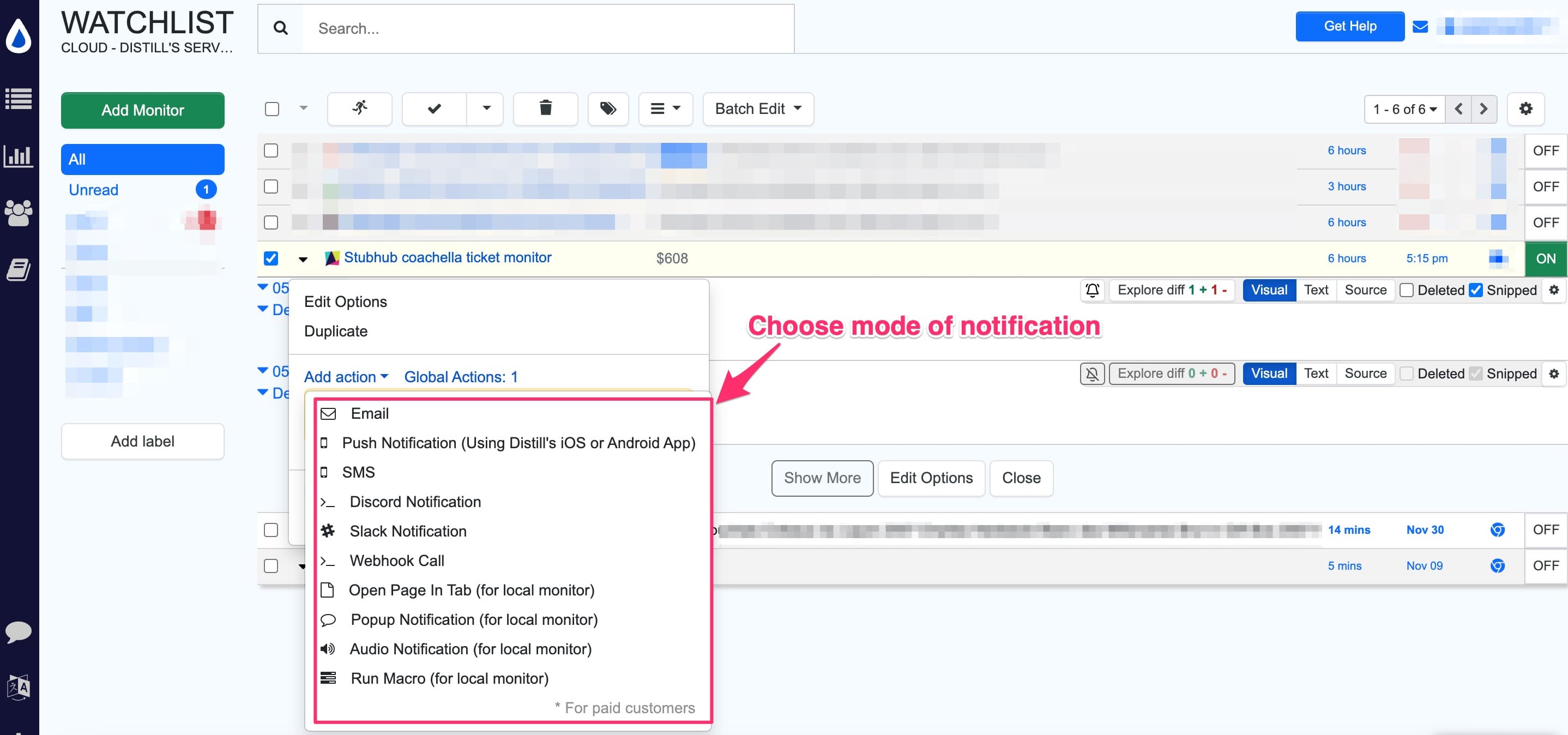 Get notified when concert tickets become available