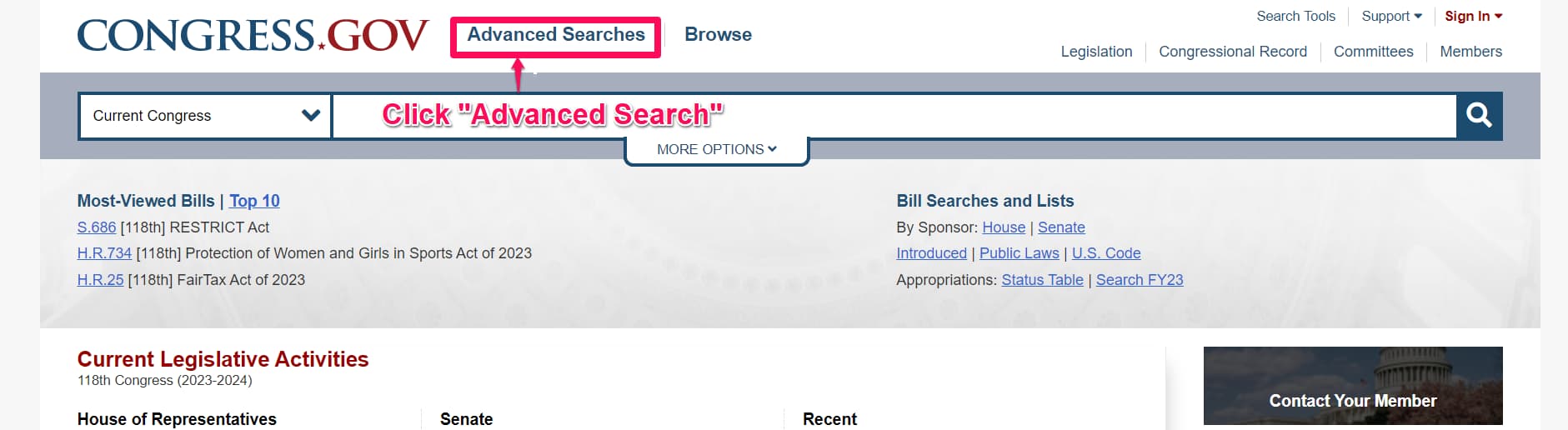 Track legislative bills using Distill