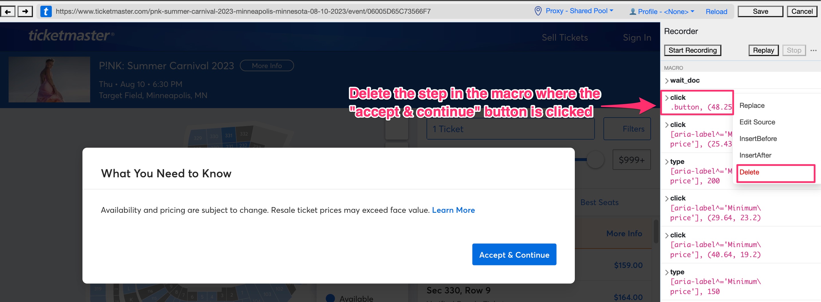 debugging the emacro error