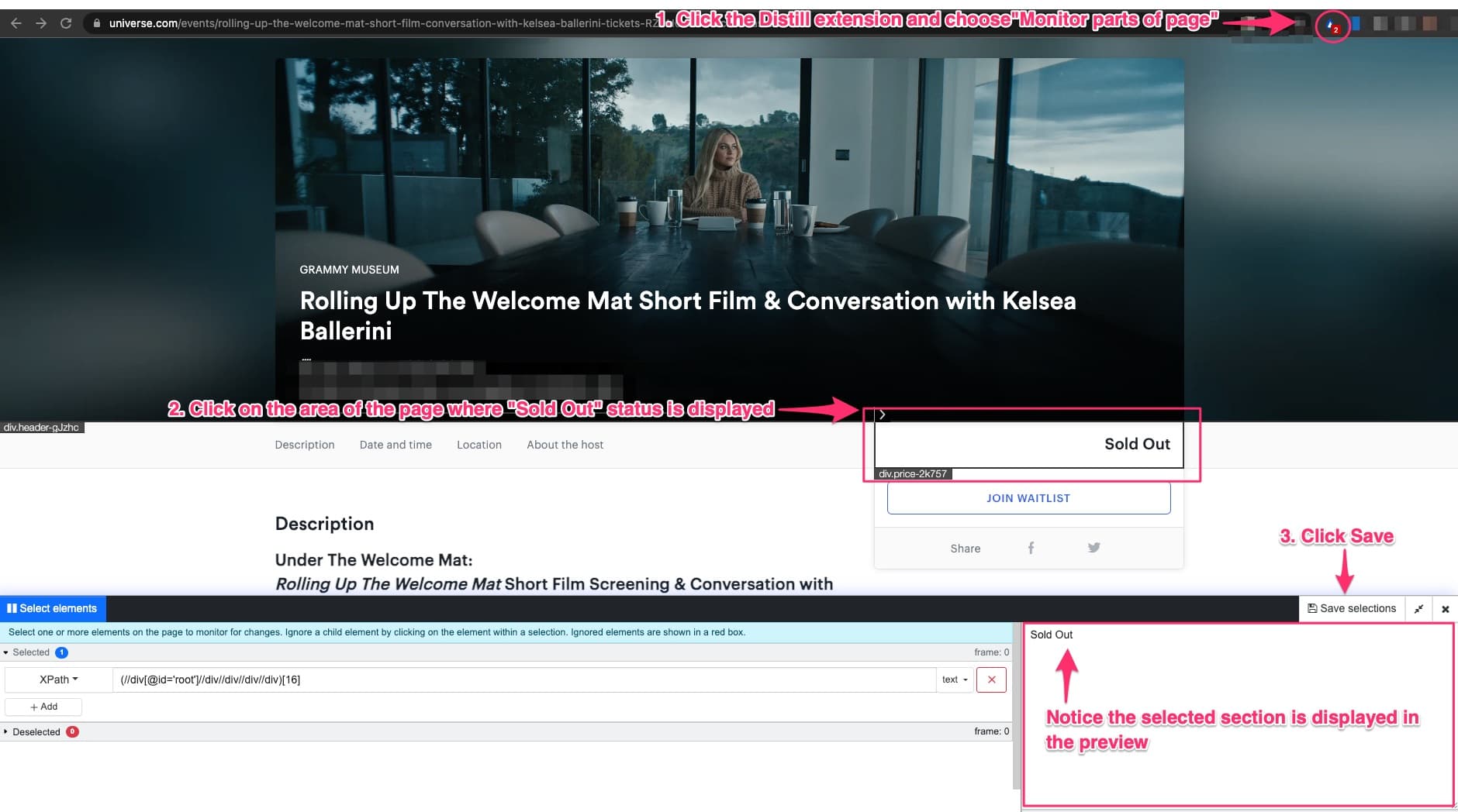 Finding tickets for sold out events on Ticketmaster