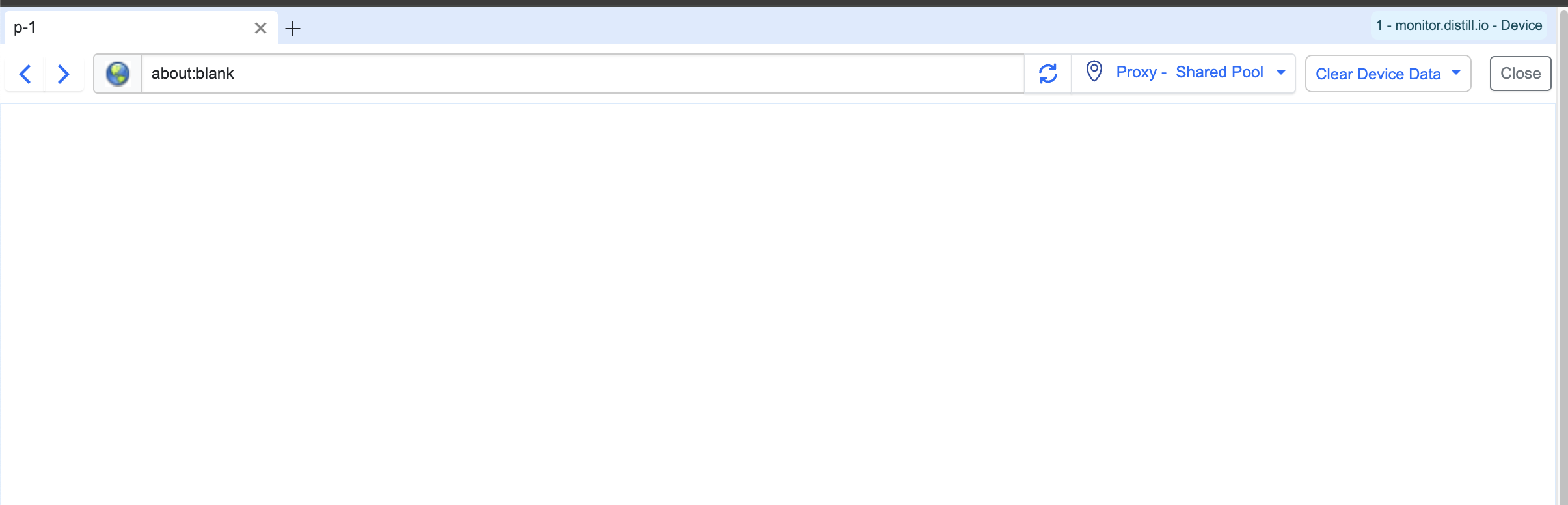 Default Browser View