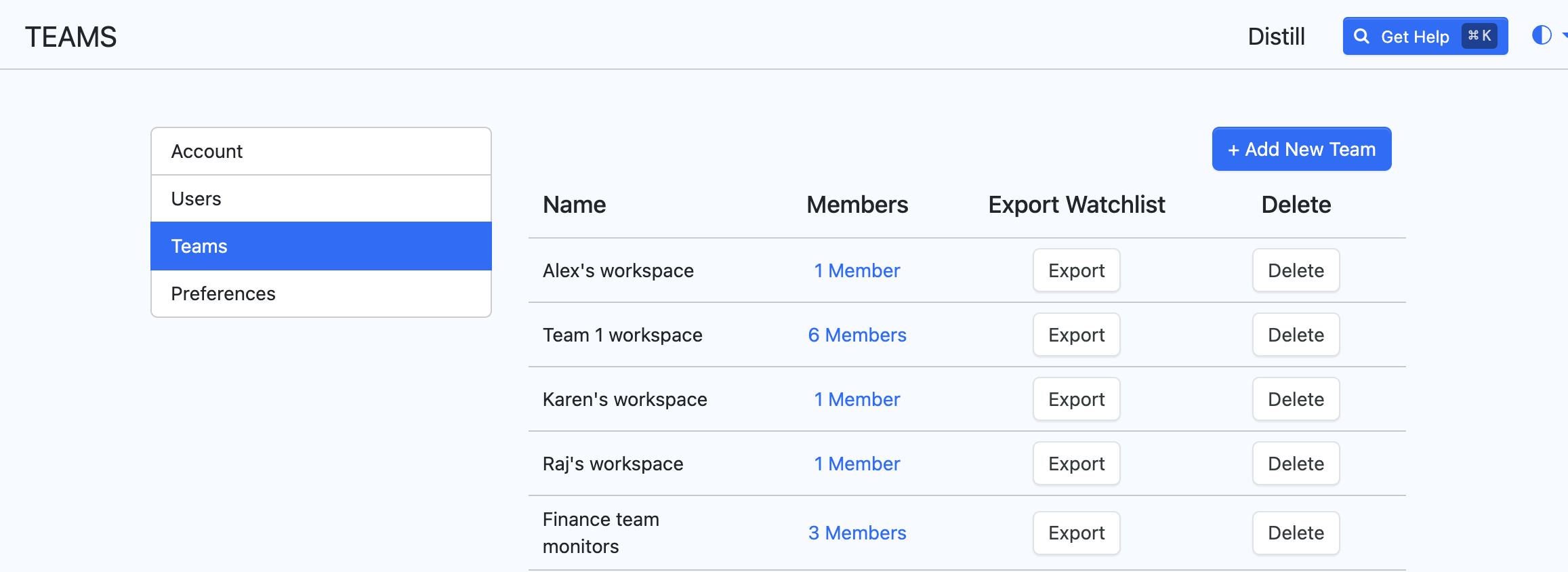Team Management Overview
