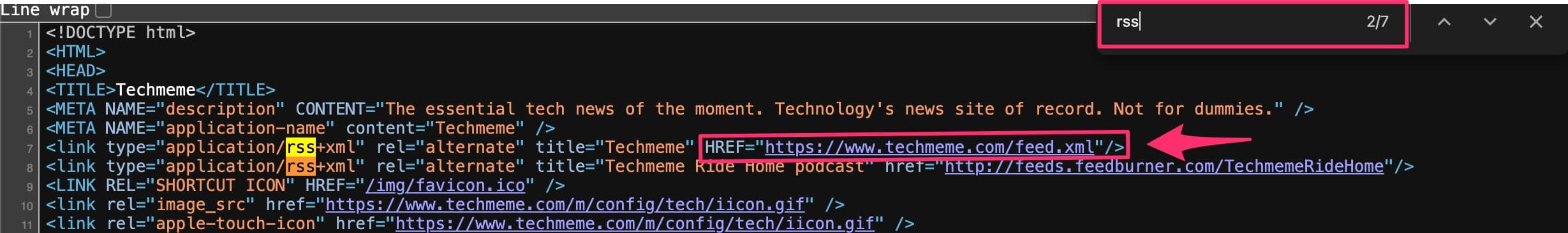 How to find rss feed on website