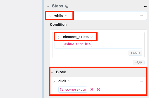 add while loop condition