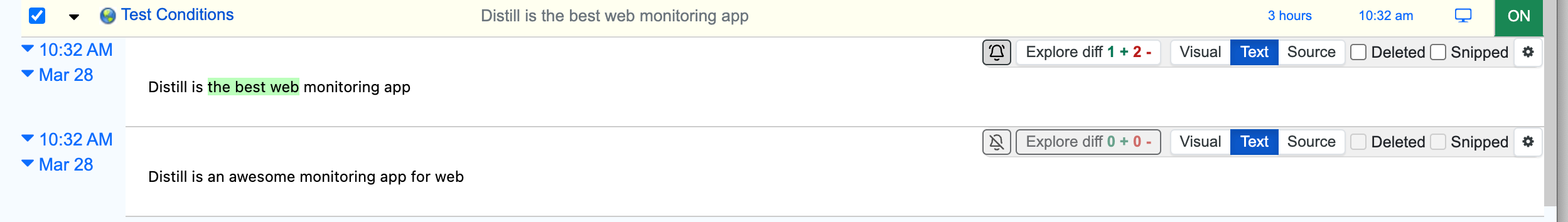 Conditions - Distill Web Monitor